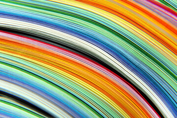 close up of the rainbow paper textured bakground