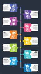 Infographic Affiliate Marketing template. Icons in different colors. Include Affiliate Link, Attribution, Authority Site, Landing Page and others.