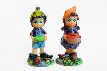 toy figurines - Two little statuette