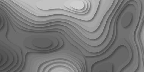 Abstract background with black and white color in water texture design in illustration .  Minimalistic modern design for business presentations. paper cut background. Abstract origami wave design. 