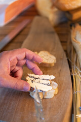 close up of hands holding cheese