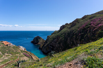 landscape view of the Berlenga Island nature reserve