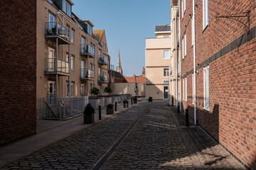 Streets and roads around Chichester, West Sussex, England