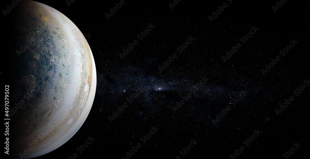 Canvas Prints jupiter on space background. elements of this image furnished by nasa.