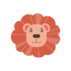 Lion head illustration