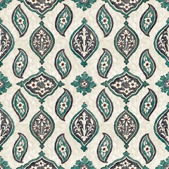 Turkish ornament. Arabic-Muslim style. Endless seamless pattern.