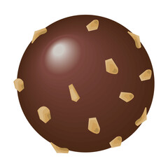 sphere of chocolate