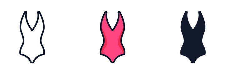 swimsuit icon symbol template for graphic and web design collection logo vector illustration