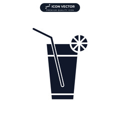 soft drink icon symbol template for graphic and web design collection logo vector illustration