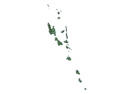 Isolated map of Vanuatu with capital, national borders, important cities, rivers,lakes. Detailed map of Vanuatu suitable for large size prints and digital editing.