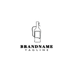 growler logo cartoon icon design template black isolated vector illustration