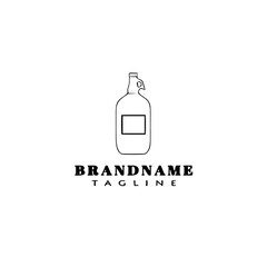 growler logo cartoon icon design template black isolated vector illustration