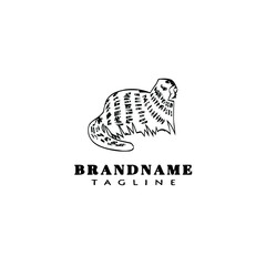 gopher animal logo design template icon vector illustration