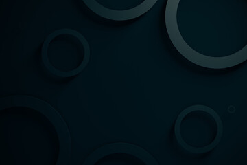 Black background mockup with shapes