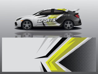 Fototapeta premium wrap car design template