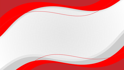 Red curve on a white background vector