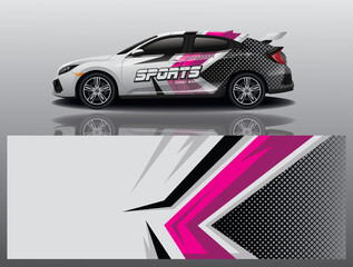 Obraz premium wrap car design template