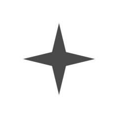 Star vector icon. Simple pictogram.