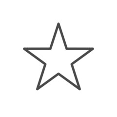 Star vector icon. Simple pictogram.