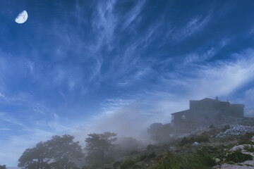 logara pass on a very cloudy day in Albania