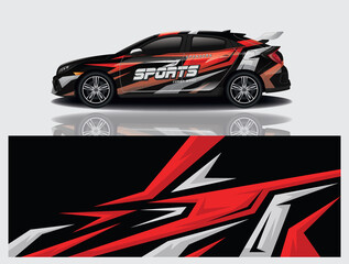 Obraz premium wrap car design template