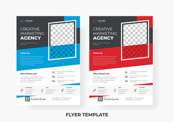 Corporate business Flyer Layout template design