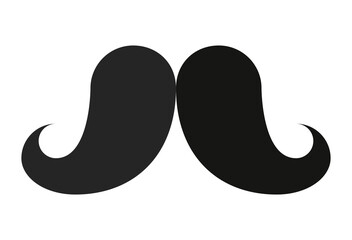 male mustache black silhouette