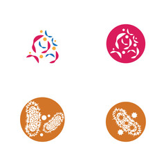 Bacterial Logo Template vector symbol nature