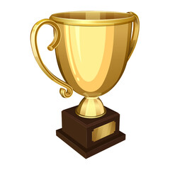 Gold Award Trophy Cups