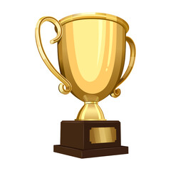 Gold Award Trophy Cups