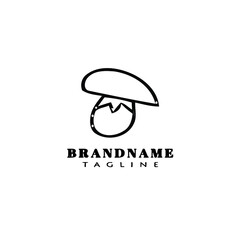 mushroom logo icon design template vector illustration