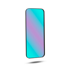 cutout the mirror reflects the gadian as the interior furniture isolated on white background