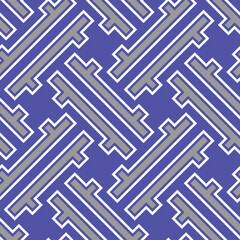 Royalty-free high-quality seamless pattern with elements in Japanese style for decoration or design.