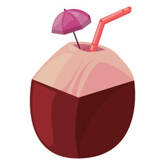 coconut summer cocktail