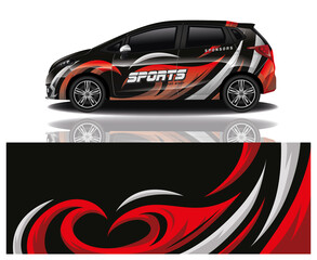 wrap car design template