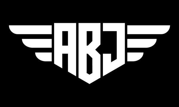 ABJ geometric logo design vector template | monogram logo | abstract logo | wordmark logo | lettermark logo | business logo | brand logo | flat logo.