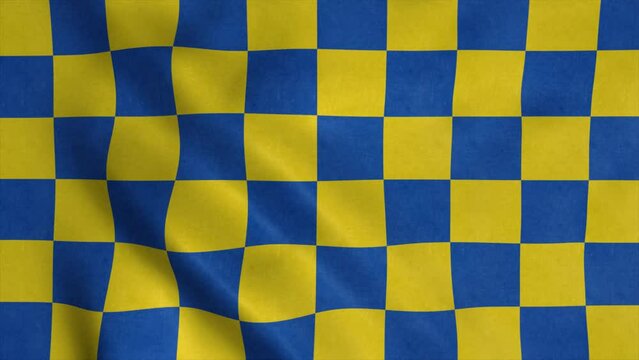 Surrey flag, England, waving in wind. Realistic flag background