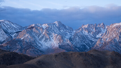 Sierra Nevada Mountains with snow