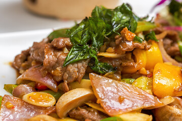 A Delicious Pad Thai Mushroom Beef Stir-Fry