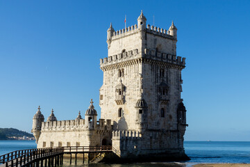 Fototapeta na wymiar Belem Tower in Lisbon, Portugal.