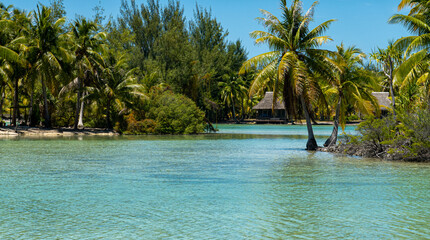 Small lagoon on the island of Raiatea