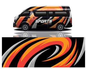 Fototapeta premium wrap car design template
