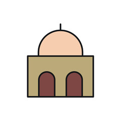 Building Icon color for website, symbol presentation