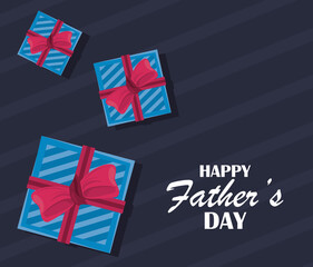 fathers day lettering postcard