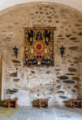 entrance of the famous monastery and pilgrimage site in Guadalupe