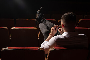 man in the theater