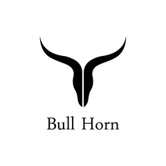 Fototapeta premium Bull's head horn logo. Using a vector illustration template design concept.