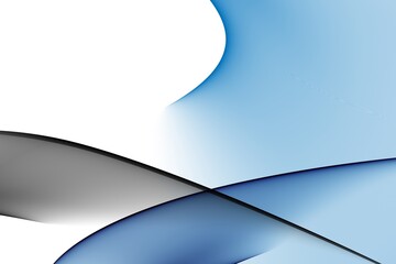 
Abstract illustration of crossed waves of various shades of the blue spectrum of colors and waves of shades of gray in a white background