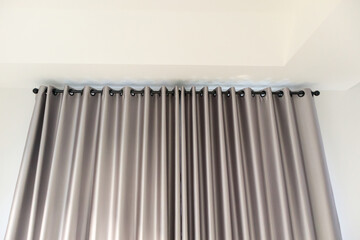 Curtain window interior decoration in living room