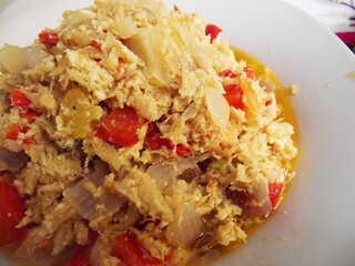 Stewed codfish